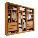Ver imagem 2 de Closet Casal 6 Gavetas 242cm sem Portas Aspen Premium Marrom/Cinamomo