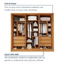Ver imagem 7 de Closet Casal 6 Gavetas 242cm sem Portas Aspen Premium Marrom/Cinamomo