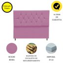 Ver imagem 4 de Cabeceira Cama Estofada Box Queen 160 Cm Aurora Suede Rosa