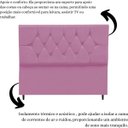 Ver imagem 6 de Cabeceira Cama Estofada Box Queen 160 Cm Aurora Suede Rosa
