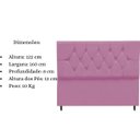 Ver imagem 5 de Cabeceira Cama Estofada Box Queen 160 Cm Aurora Suede Rosa