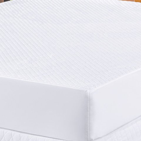 Capa Protetor de Colchão Casal Impermeável Box Branco