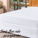 Ver imagem 2 de Capa Protetor de Colchão Casal Impermeável Box Branco