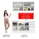 Ver imagem 6 de Armário de Cozinha Compacta 160cm Branco Glamy Madesa 01