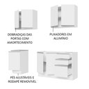 Ver imagem 5 de Armário de Cozinha Compacta 160cm Branco Glamy Madesa 01