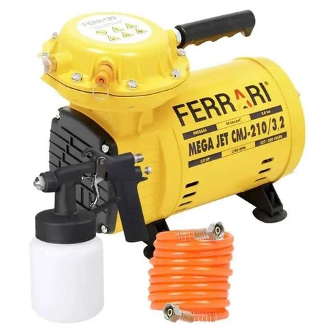 Compressor Ar Direto 1/2 Hp C/ Kit Cmj-210 Bivolt Ferrari