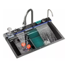 Cuba Pia Gourmet Torneira Cascata e Acessórios Digital Led - 1