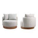 Ver imagem 5 de Conjunto 2 Poltronas Base Fixa e Estofada com Almofadas Decorativas Vilani Espresso Móveis