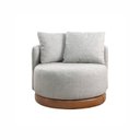 Ver imagem 3 de Conjunto 2 Poltronas Base Fixa e Estofada com Almofadas Decorativas Vilani Espresso Móveis