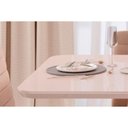 Ver imagem 4 de Mesa P/ Cozinha Ryze C/ Tampo Madeirado Vidro Curvo 180x100cm Freijó/off White - Dj Móveis