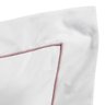 Roupa de Cama Solteiro de Algodão 200 Fios Liso Branco com Detalhe em Rosê 3 Peças - 2