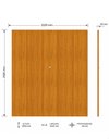 Ver imagem 5 de Painel Modulo Suspenso Decorativo TV 85 Polegadas Sheron Cor:Madeira