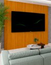 Ver imagem 1 de Painel Modulo Suspenso Decorativo TV 85 Polegadas Sheron Cor:Madeira