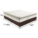 Ver imagem 3 de Cama Box e Colchão King Best Bege Molas Ensacadas Casal Anjos: Marrom
