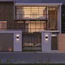 Ver imagem 6 de 3 Arandelas Externa 2 Frisos Foco Fachos Parede Muro Branco