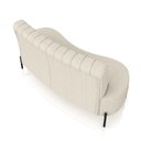 Ver imagem 4 de Sofá Living Decorativo 2 Lugares 1,60m Katara Pés de Ferro Bouclê Off White G33 - Gran Belo