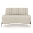 Ver imagem 6 de Sofá Living Decorativo 2 Lugares 1,60m Katara Pés de Ferro Bouclê Off White G33 - Gran Belo