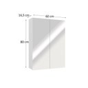 Ver imagem 3 de Espelheira de Banheiro 60cm ESP4007 Nature Branco