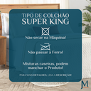 Ver imagem 7 de Conjunto Cama Casal King Size Lory 200 Fios Bordado 100%algodao Verity:palha