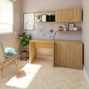 Ver imagem 2 de Escrivaninha Mesa Escritório 80cmx60cm 25mm