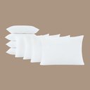 Ver imagem 2 de Kit 8 Travesseiros 50x70cm Antialérgico Lavável Fibra Siliconada Macio Confort - Branco