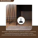 Ver imagem 5 de Escrivaninha Mesa Escritório 80CMX60CM 80cm Preto e Branca