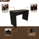 Ver imagem 4 de Escrivaninha Mesa Escritório 80CMX60CM 80cm Preto e Carvalho Mel Bege