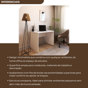 Ver imagem 6 de Escrivaninha Mesa Escritório 90cmx60cm 90cm Branca