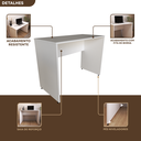 Ver imagem 5 de Escrivaninha Mesa Escritório 90cmx60cm 90cm Branca