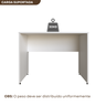 Escrivaninha Mesa Escritório 90cmx60cm 25mm - 4