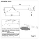 Ver imagem 6 de Ducha Chuveiro Fria Cascata para Piscina 6 Polegadas Branco