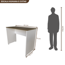 Ver imagem 3 de Escrivaninha Mesa Escritório 90cmx60cm 25mm