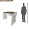 Escrivaninha Mesa Escritório 90cmx60cm 25mm - 3