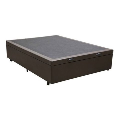 Cama Casal Box Baú Fabricação Própria 138x188 Cor Marrom