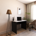 Ver imagem 4 de Escrivaninha Mesa Escritório 90cmx60cm 90cm Preto E Branca