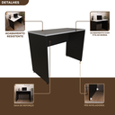 Ver imagem 7 de Escrivaninha Mesa Escritório 90cmx60cm 90cm Preto E Cinza Cristal