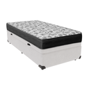Ver imagem 1 de Conjunto Cama Box com Baú Solteiro Branca e Colchão D33 Ortobom