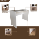 Ver imagem 7 de Escrivaninha Mesa Escritório 100CMX60CM 100cm Branca