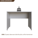 Ver imagem 6 de Escrivaninha Mesa Escritório 100CMX60CM 100cm Cinza Cristal