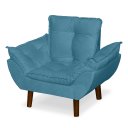 Ver imagem 5 de Mini Poltrona Cadeira Opala Infantil de Criança Suede