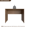 Escrivaninha Mesa Escritório 100cmx60cm 25mm - 4