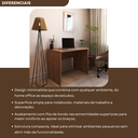 Ver imagem 6 de Escrivaninha Mesa Escritório 100CMX60CM 100cm Carvalho Mel Bege