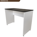 Ver imagem 2 de Escrivaninha Mesa Escritório 100CMX60CM 100cm Branca e Preto
