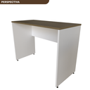Ver imagem 5 de Escrivaninha Mesa Escritório 100CMX60CM 100cm Branca e Carvalho Mel Bege