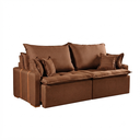 Ver imagem 1 de Sofa Orfeu 1.80 Nobly Veludo Marrom