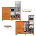Ver imagem 5 de Cômoda 5 Gavetas para Tv até 50 Polegadas Espelho Cinamomo Nexus Shop Jm
