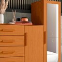 Ver imagem 6 de Cômoda 5 Gavetas para Tv até 50 Polegadas Espelho Cinamomo Nexus Shop Jm