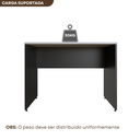 Ver imagem 6 de Escrivaninha Mesa Escritório 100CMX60CM 100cm Preto e Cinza Cristal