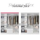 Ver imagem 5 de Guarda Roupa Solteiro Versa 6 Portas Branco Rosa Flex Fosco - Kits Paraná
