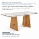 Ver imagem 7 de Conjunto Sala de Jantar 8 Lugares Retangular Tampo Vidro/MDF 200x90cm Mesa Lyra e Cadeiras Carol